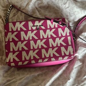 Mk Pink and white Purse